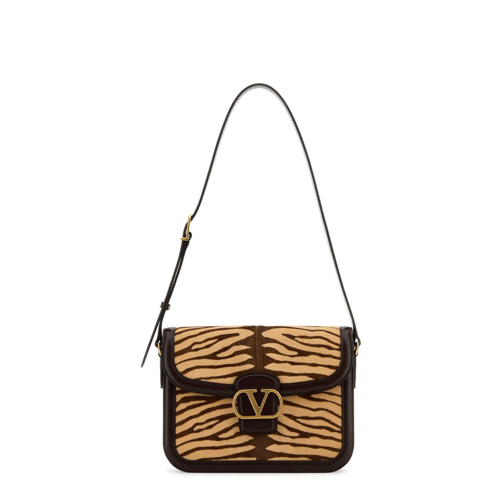 Two-tone Calf Hair And Leather 9to5 Shoulder Bag