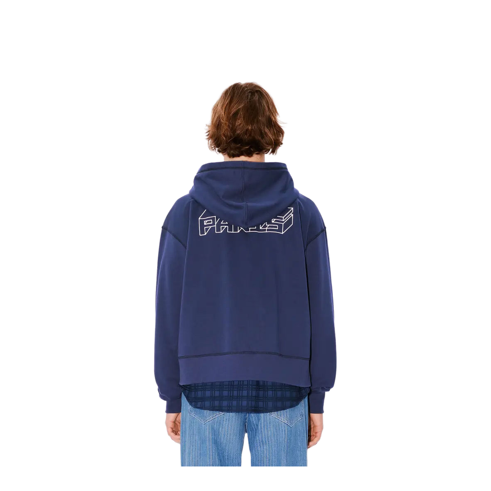 Logo Embroidered Zip-up Hoodie