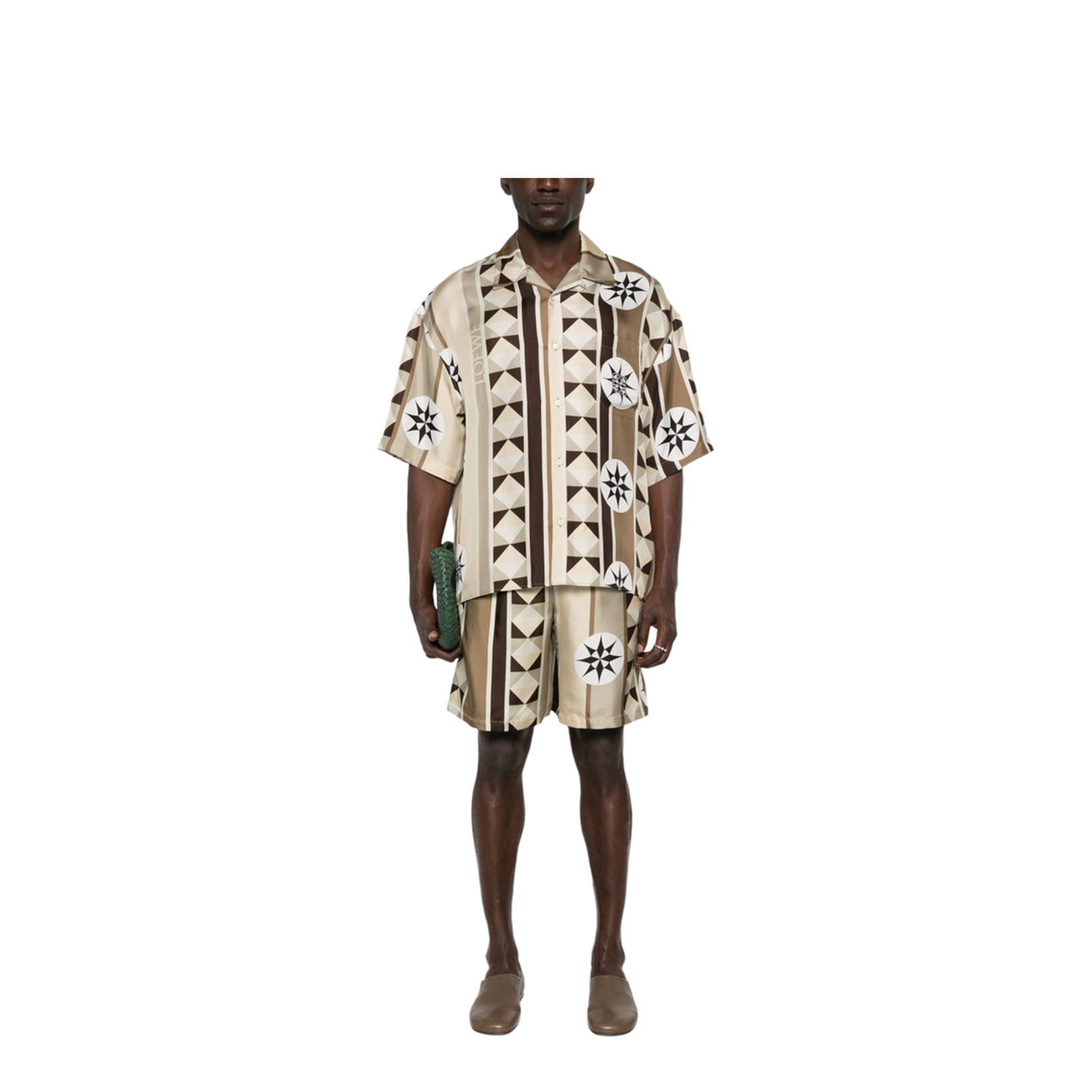 Short Sleeve Shirt in Silk Multicolor