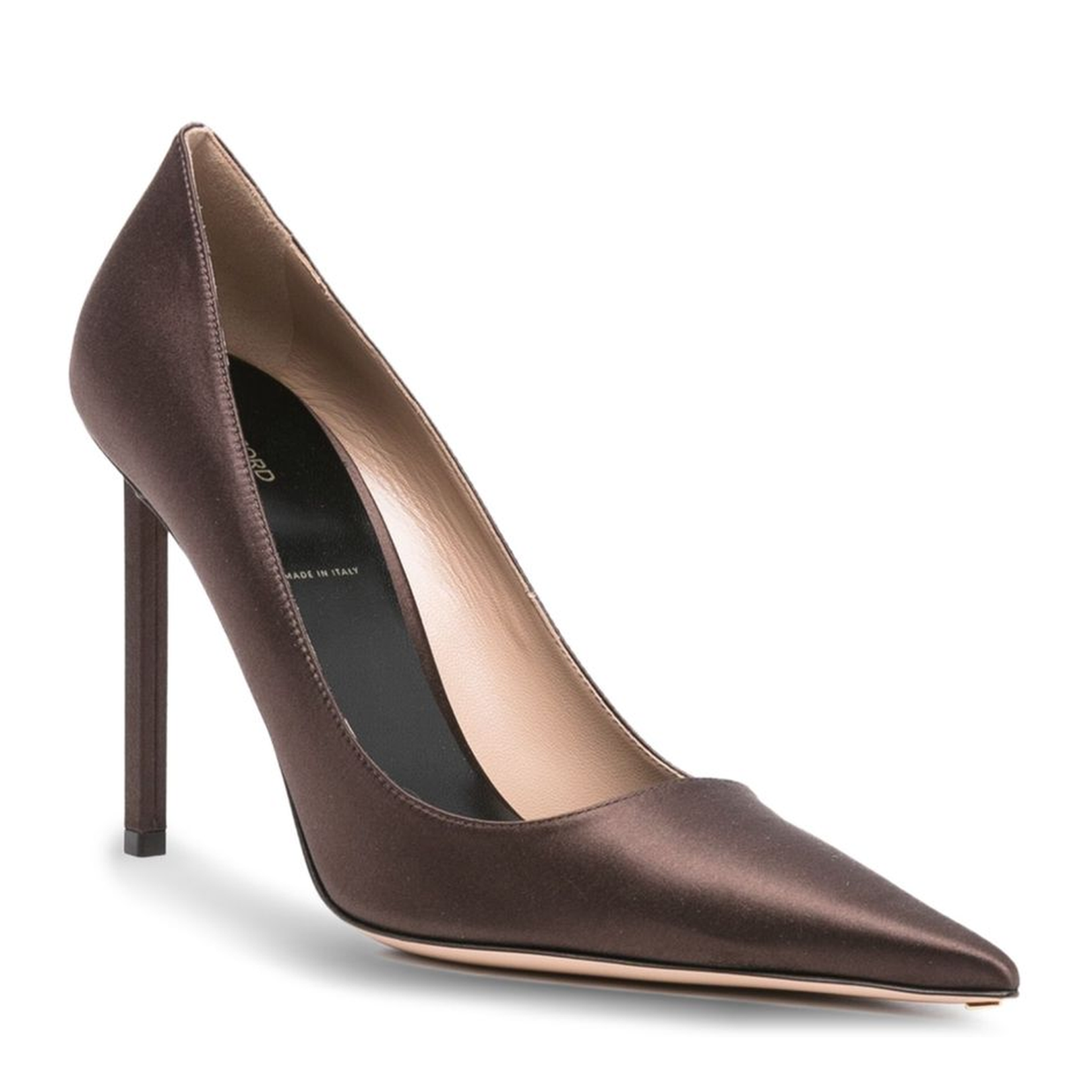 Satin Pumps - Brown