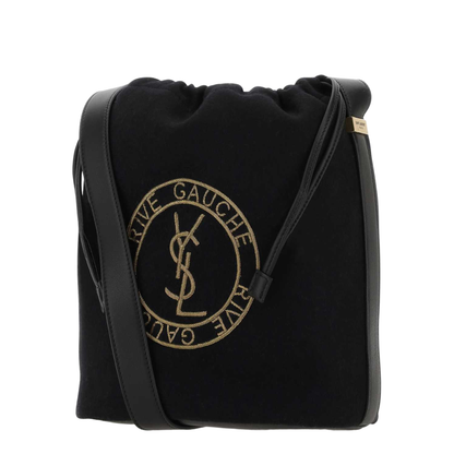 Drawstring Crossbody Pouch, Gold Hardware