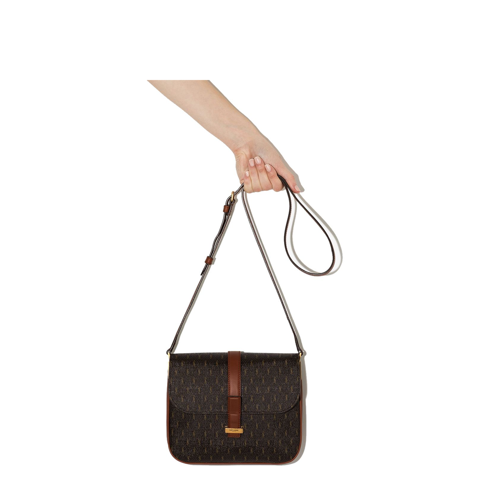 Shoulder Bag with Logo and Adjustable Strap