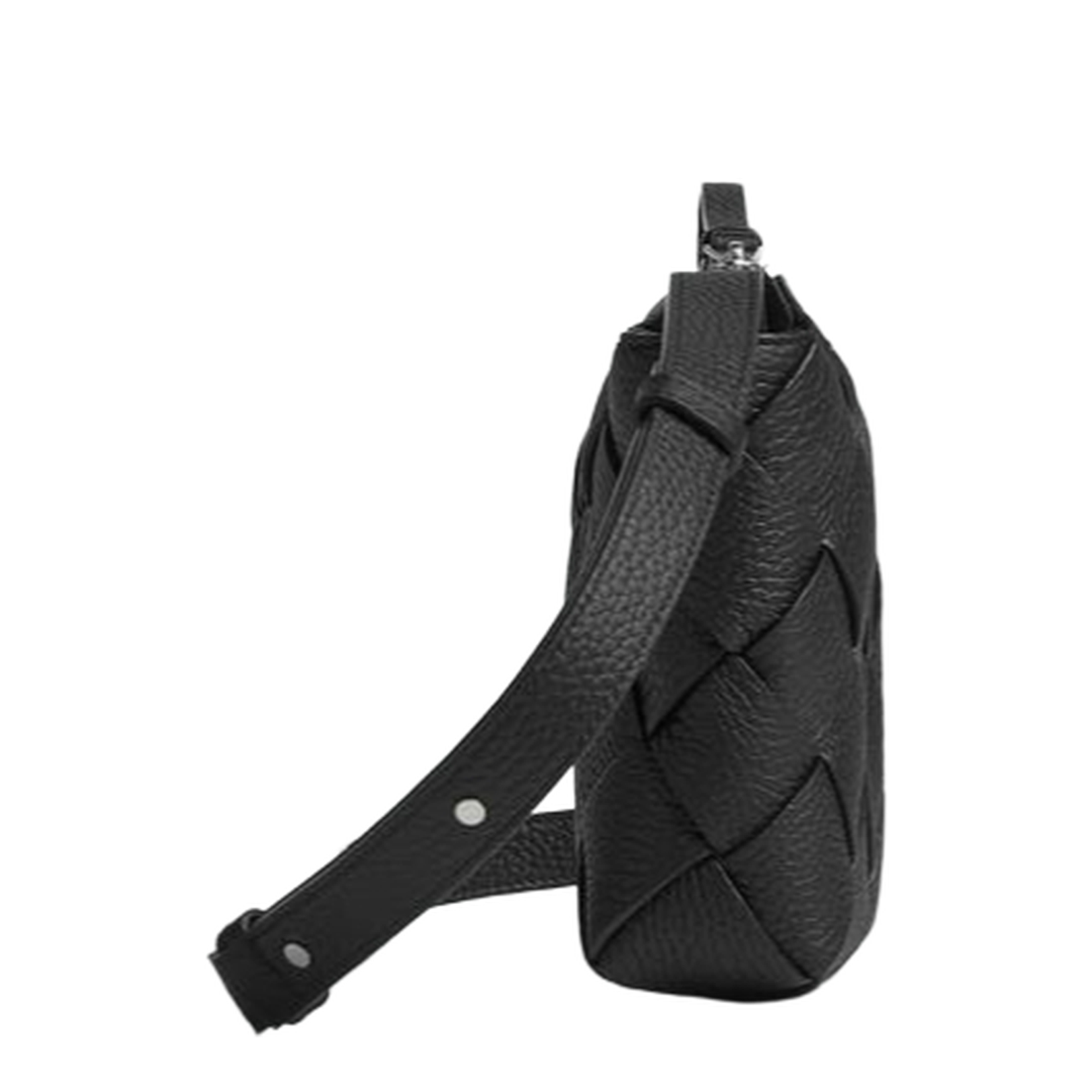 Black Leather Diago Bag