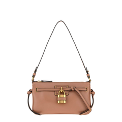 Paddington Sling Mini Lambskin Pouch - Tawny Brown