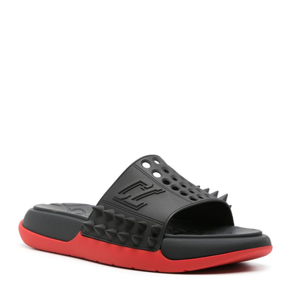 Spiked Stud Design Cut-Out Detailing Flat Slip-On