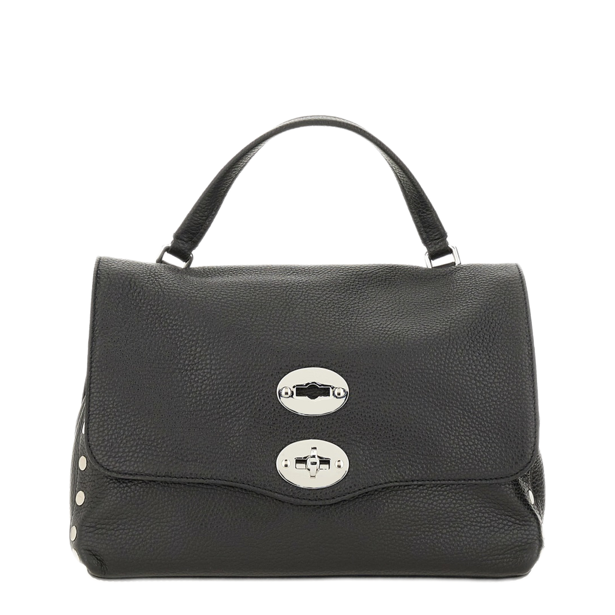 Postina Small Calfskin Handbag - Black