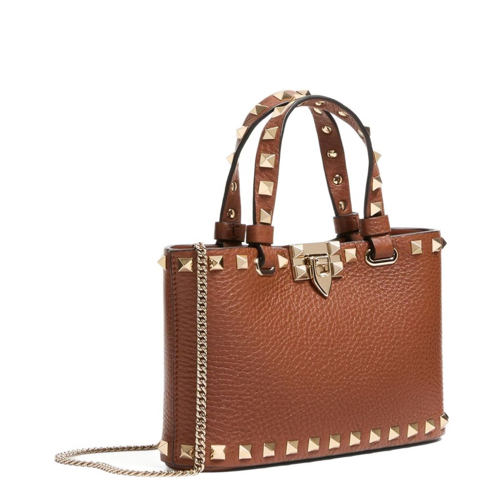Rockstud Leather Mini Bag