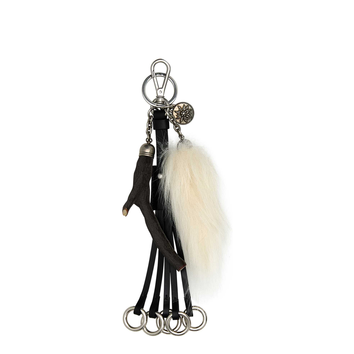 MAYFEYR - Prada - Black Leather Key Ring - 1TT2532HIPF0009