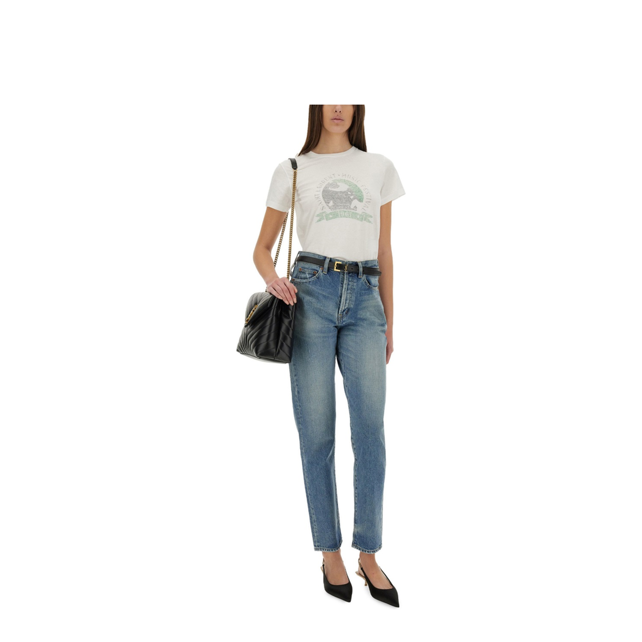 Music festival print t-shirt