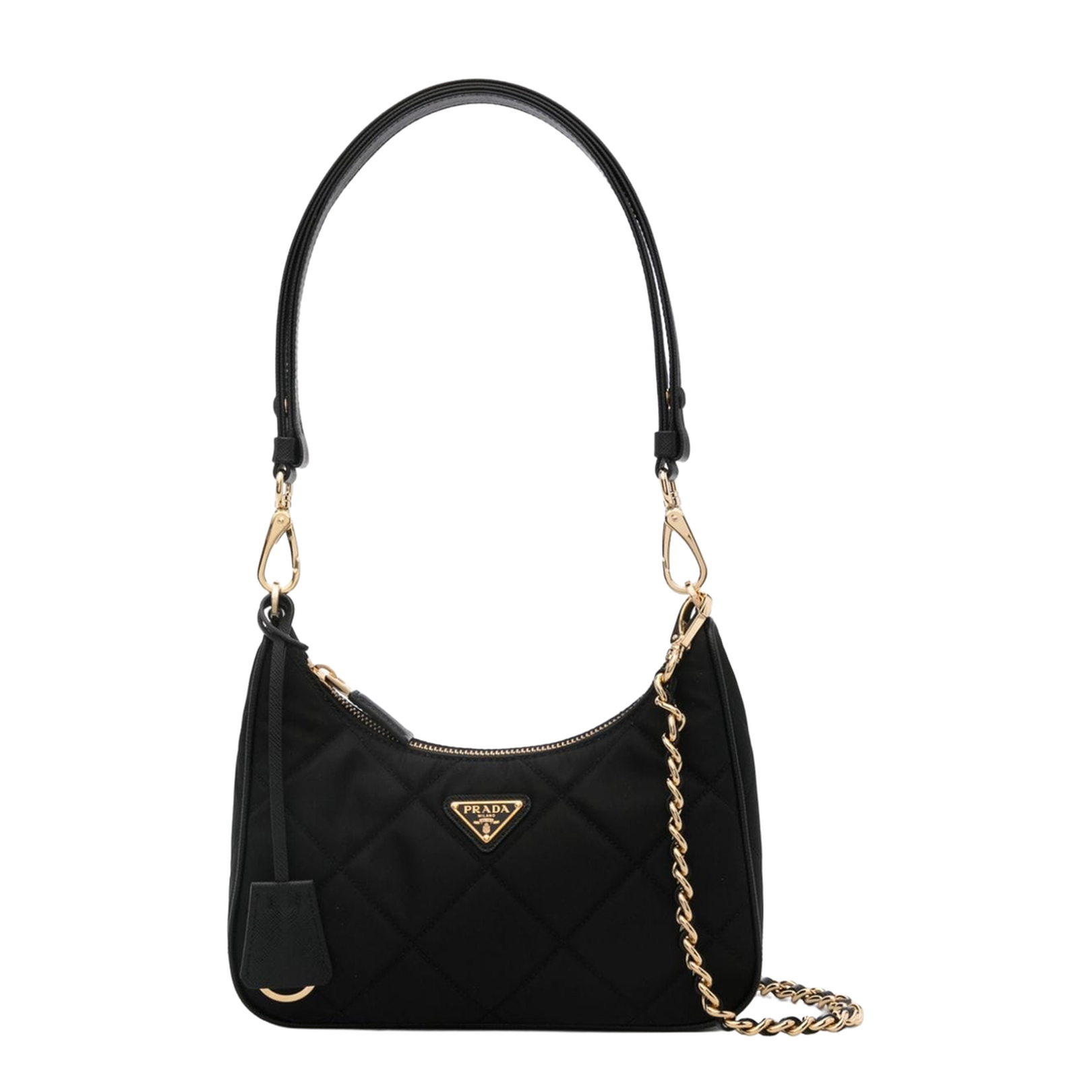 Black Re-Nylon Re-Edition Shoulder Bag