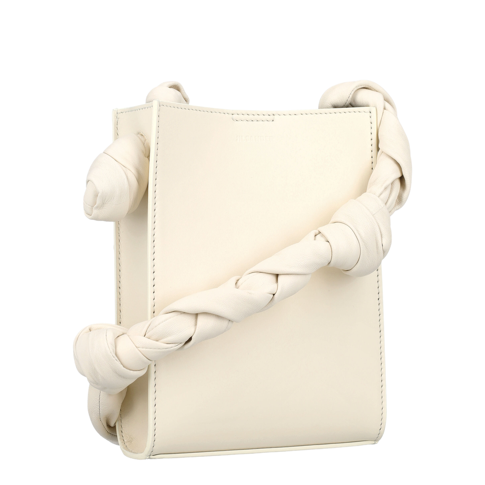 Ivory Leather Tangle Shoulder Bag