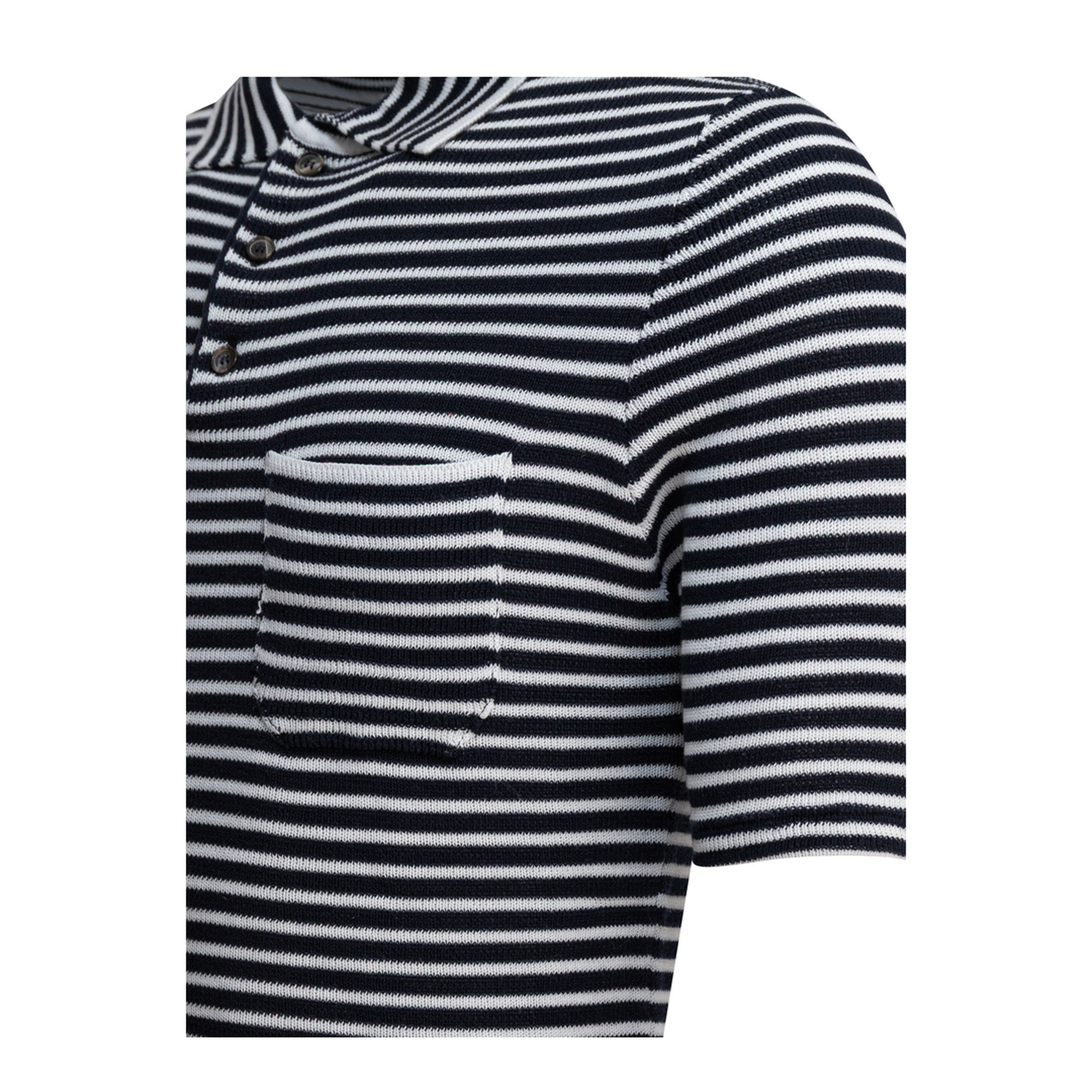 MAYFEYR - Rakkì - Broadway Polo Shirt With Buttons - BROADWAYBLUNOTTEBIANCO