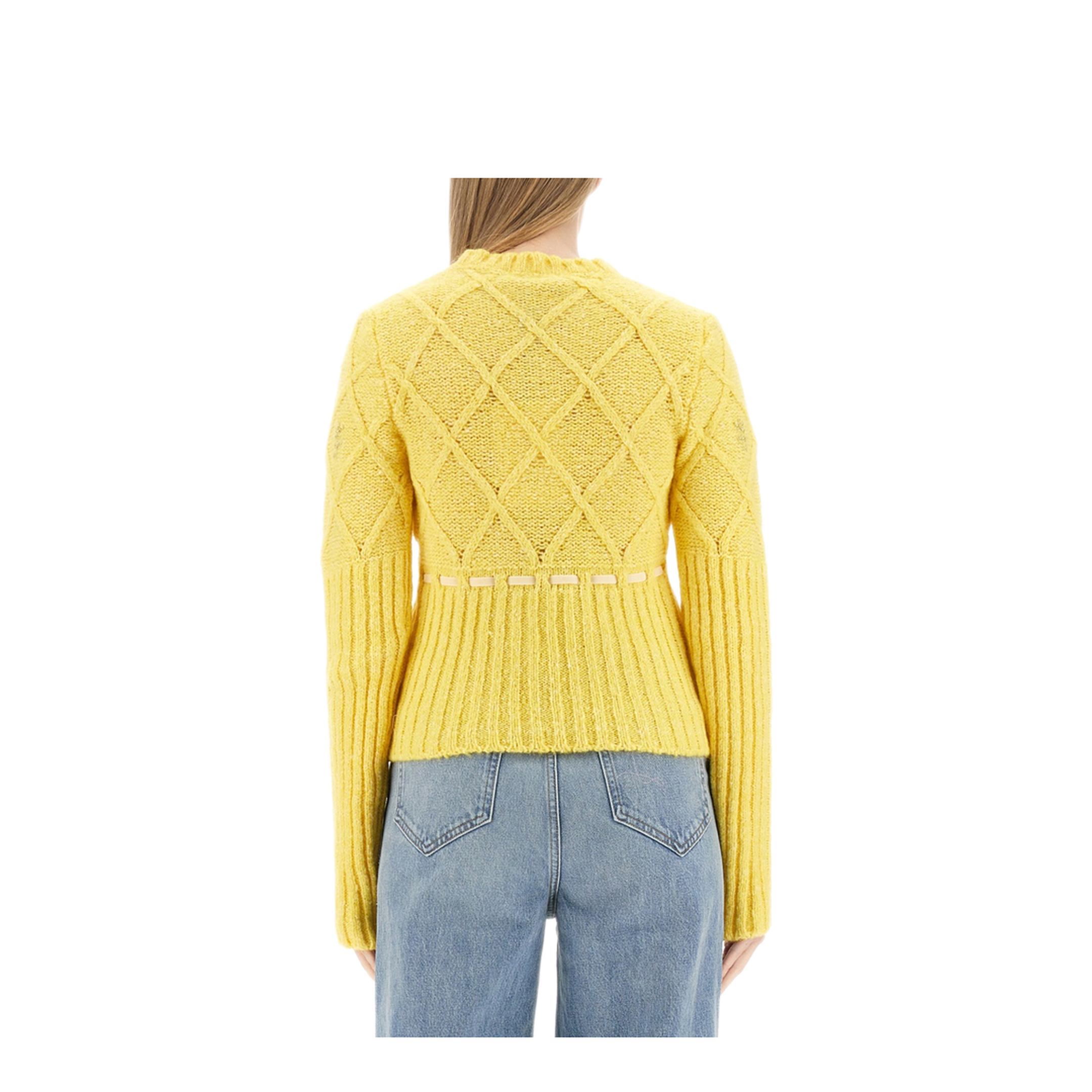 MAYFEYR - CORMIO - Wool Jersey Sweater - OMA5YELLOW