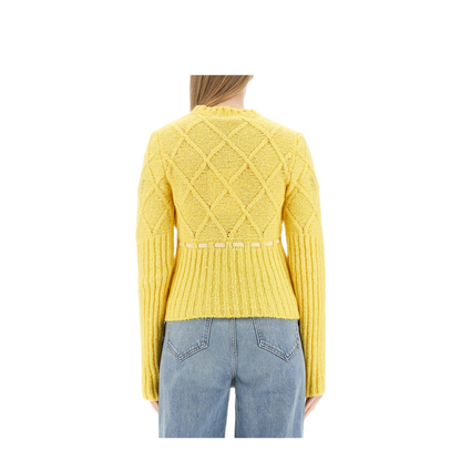 MAYFEYR - CORMIO - Wool Jersey Sweater - OMA5YELLOW