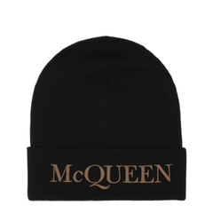 Black Cashmere Beanie Hat