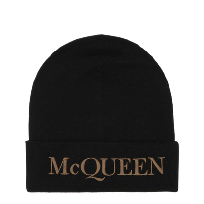 MAYFEYR - Alexander Mcqueen - Black Cashmere Beanie Hat - 6631954201Q1079