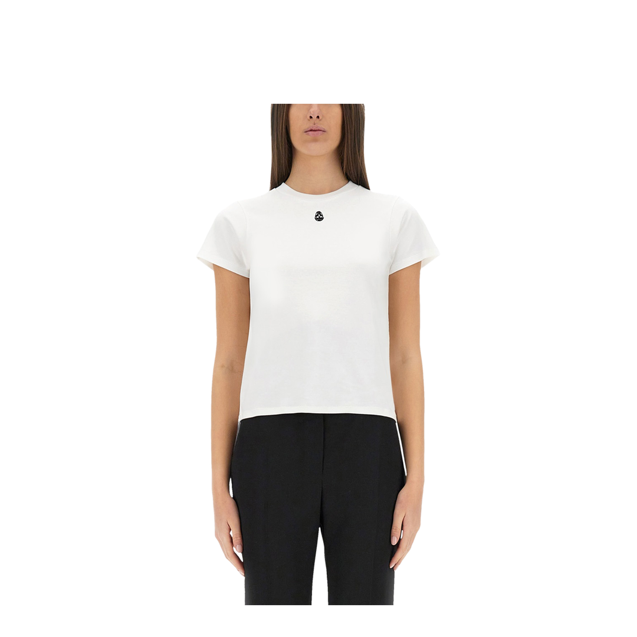 T-Shirt with Embellished Skull