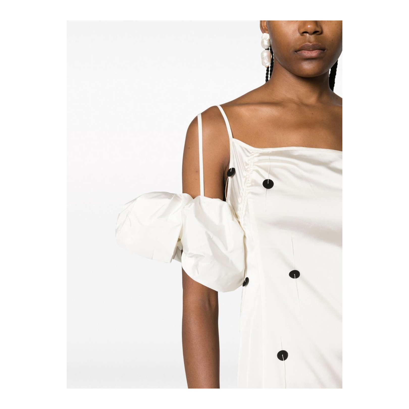 Chouchou Polka-Dot Midi Dress