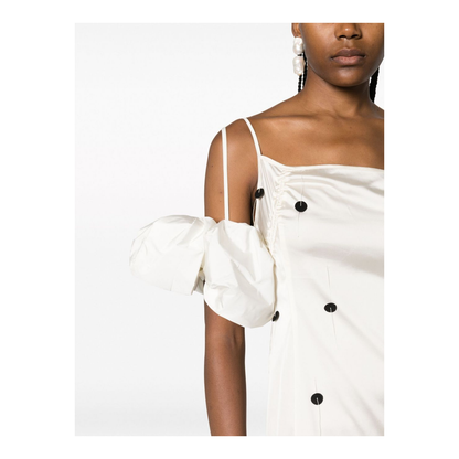 Chouchou Polka-Dot Midi Dress