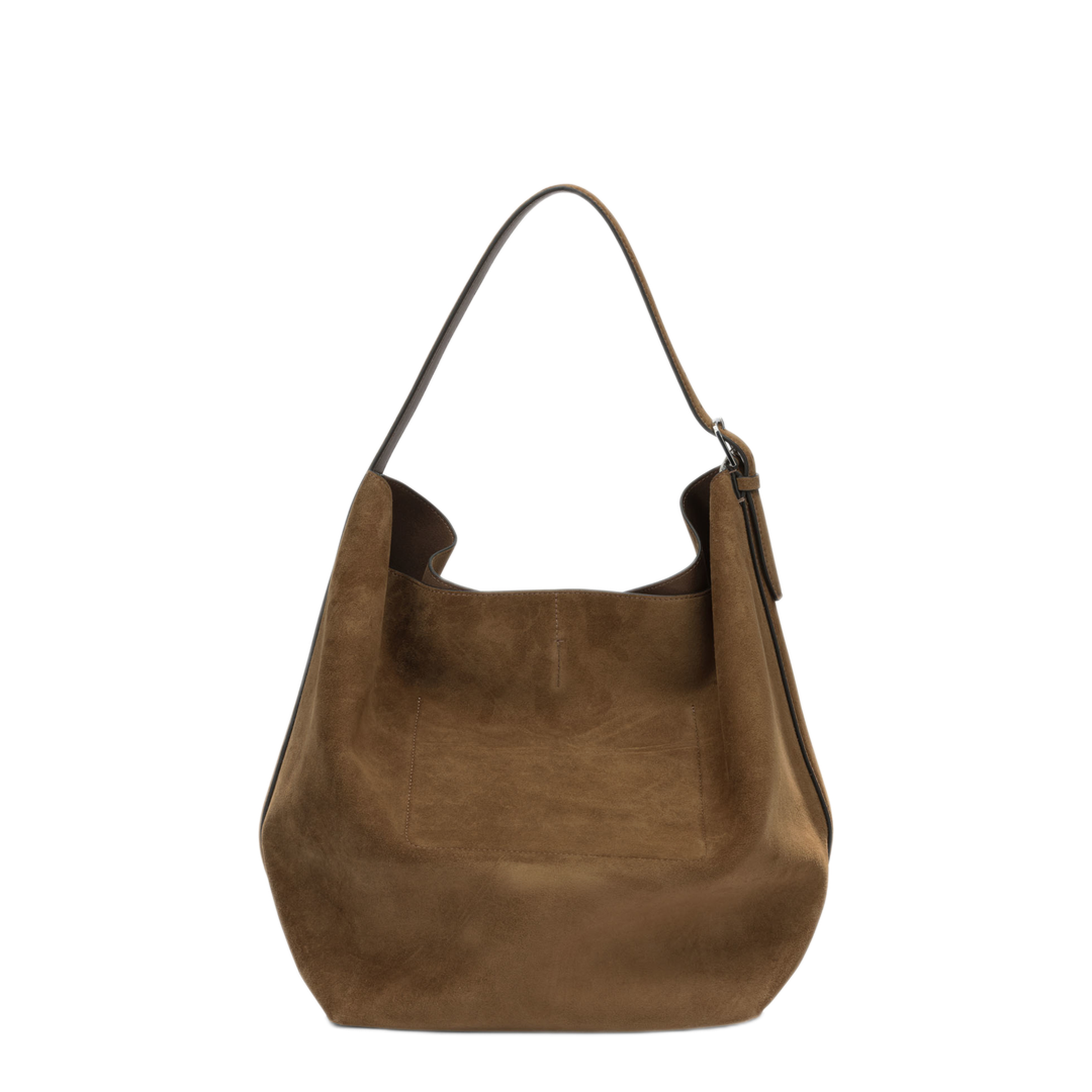 MAYFEYR - Toteme - Suede Medium Shoulder Bag - 234WAL853LE0004105TAN