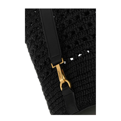 Crochet Shoulder Bag Black