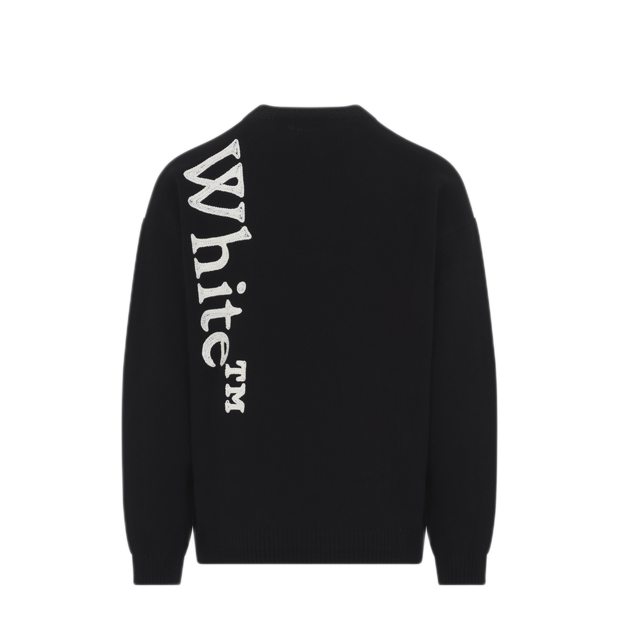 MAYFEYR - Off-White - Vertical Bookish Knit Crewneck - 44MHE213F26K001001