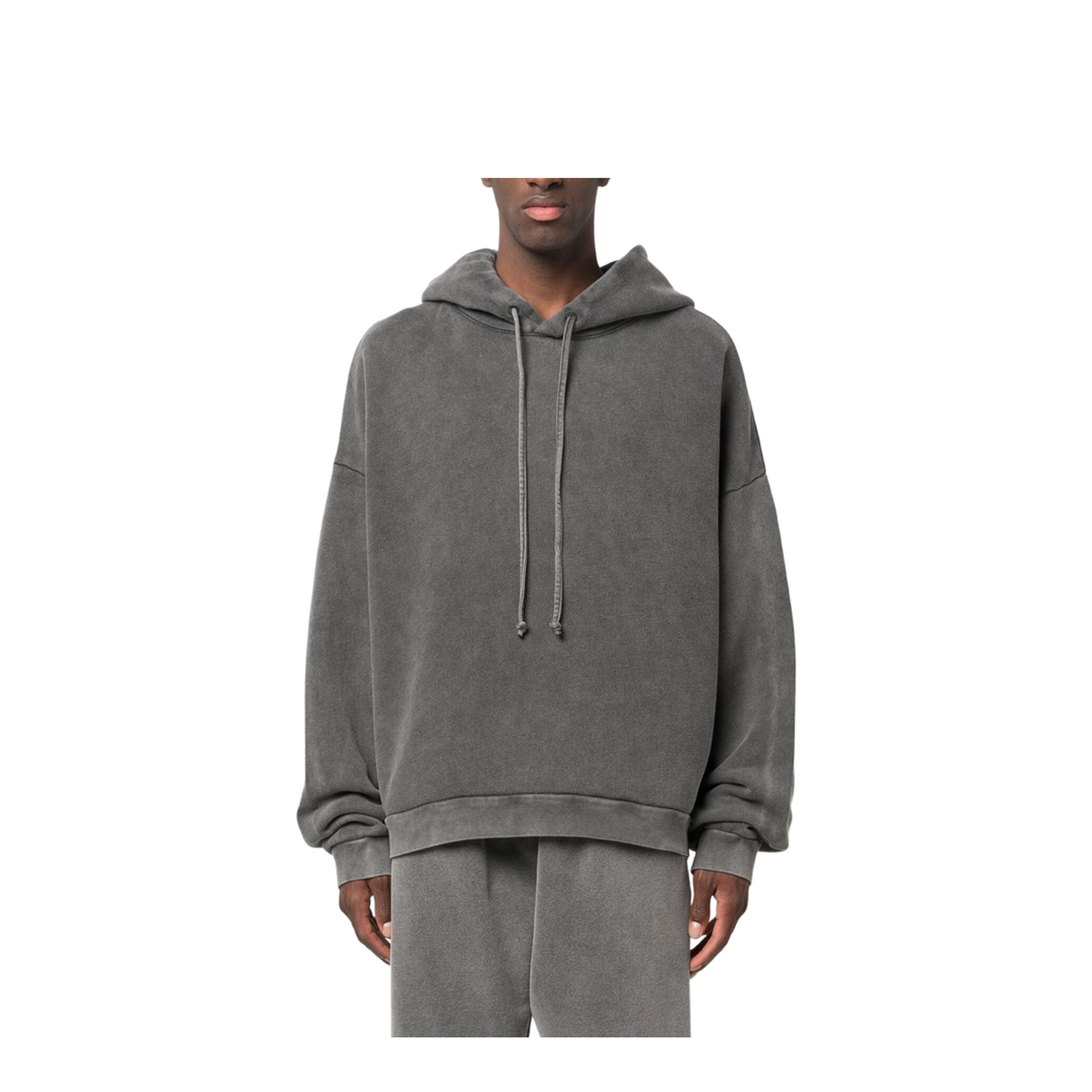 Hooded Sweater Logo Patch - Faded Black