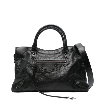 Le City Medium Calfskin Bag - Black