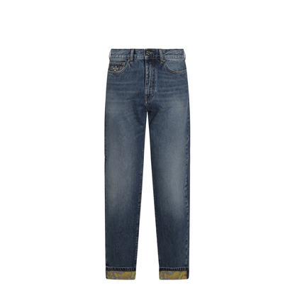Indigo Blue Cotton Jeans