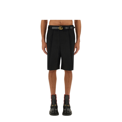 Shorts in wool blend