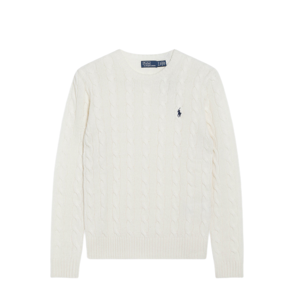 MAYFEYR - Polo Ralph Lauren - Cable Knit Sweater In Cream Wool - 211971865001WOAC