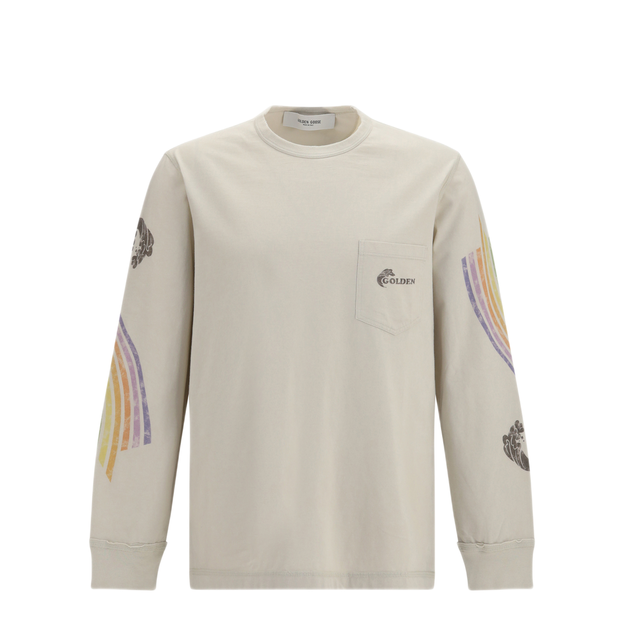 MAYFEYR - Golden Goose - Asymmetric Print Sweatshirt - GUP02765P002628