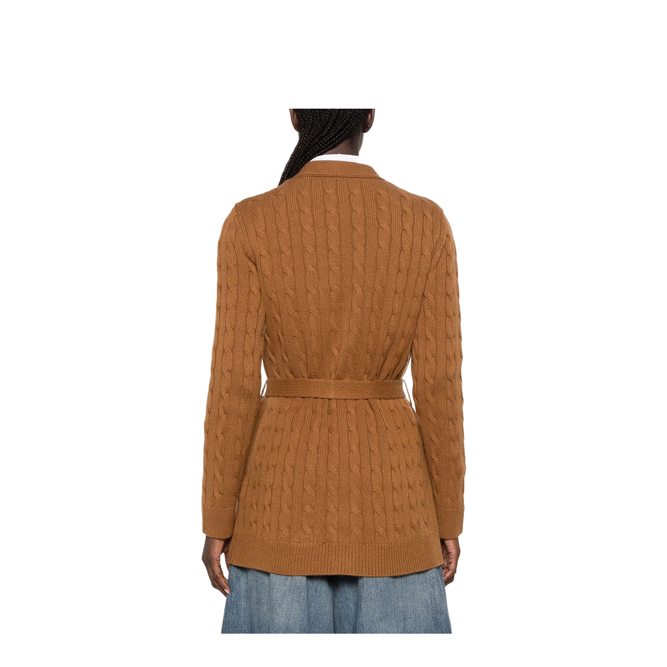 MAYFEYR - Valentino - Cable-Knit Belted Cashmere Cardigan - BKA16DAB9