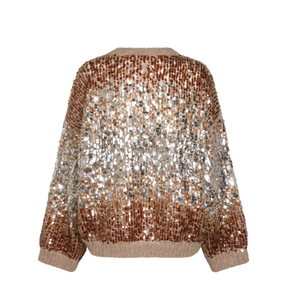 Ombré-Effect Sequin-Embellished Sweater