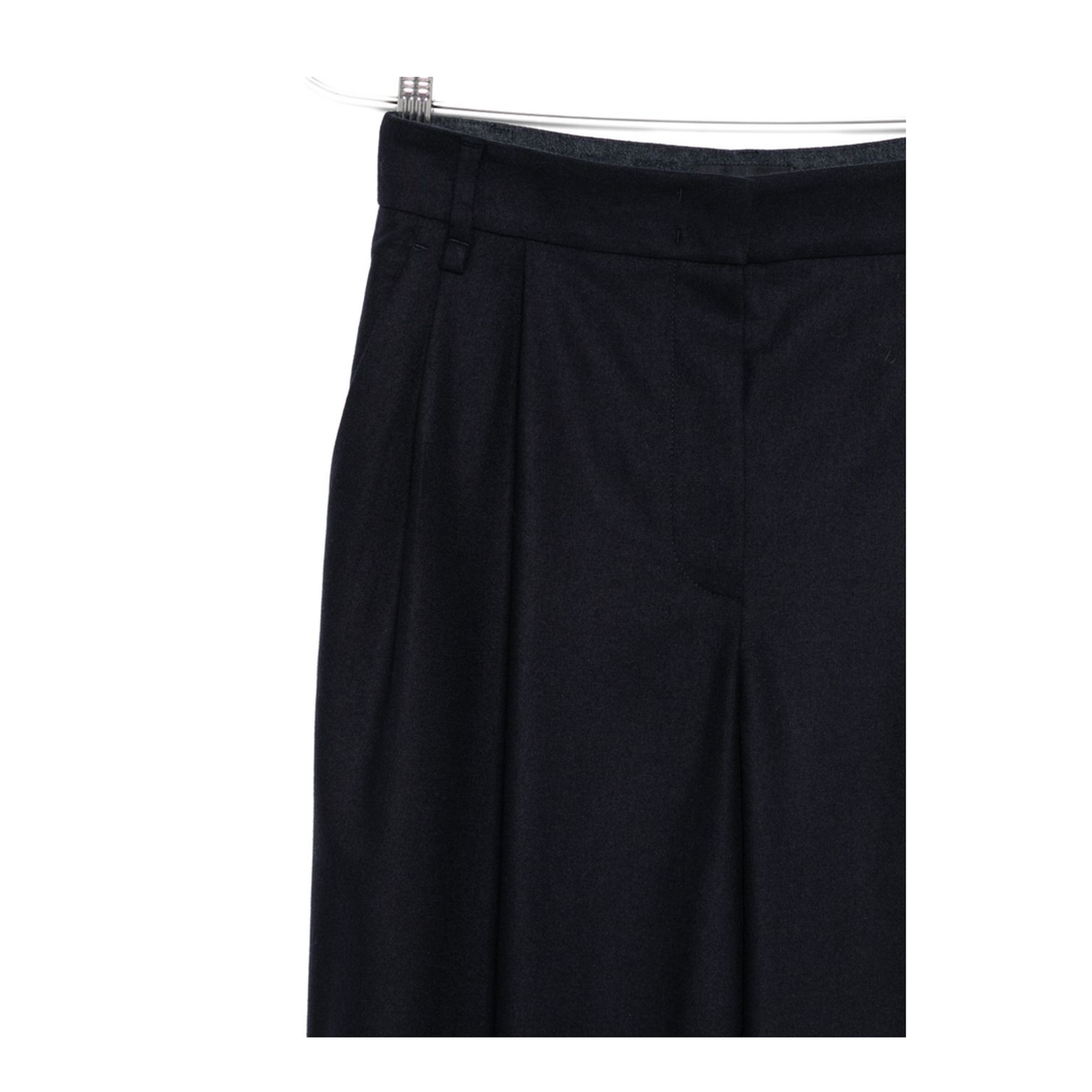 Wool Checked Trousers