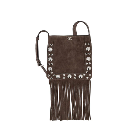 Nellcote VLogo Signature Fringed Shoulder Bag