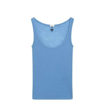 Women's Medusa Wool Tank Top Blue