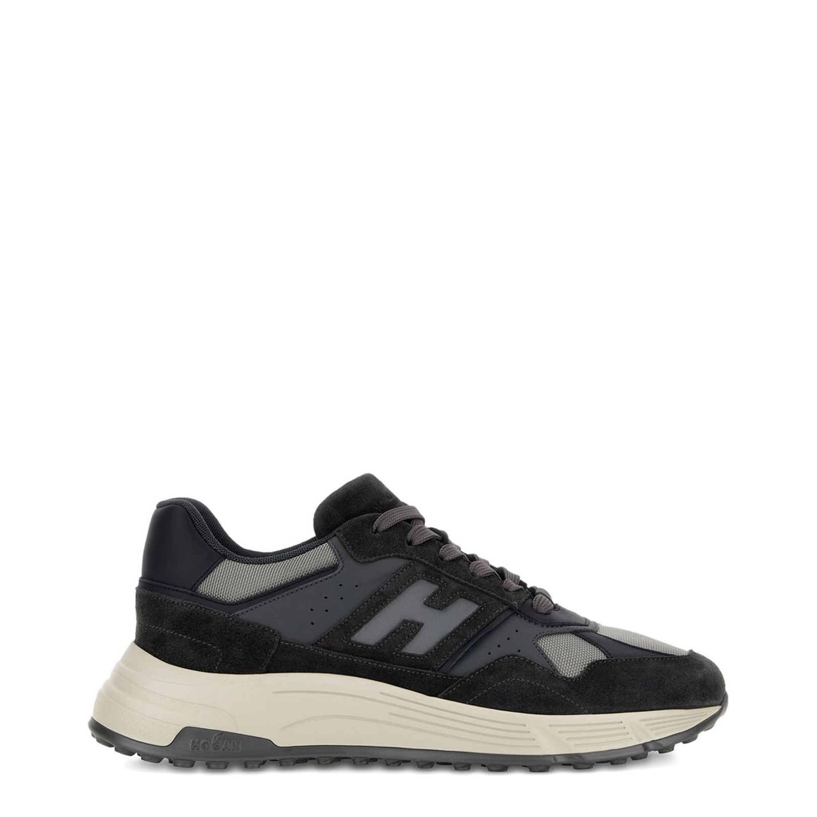 Midnight Blue Front Lace-Up Fastening Shoes