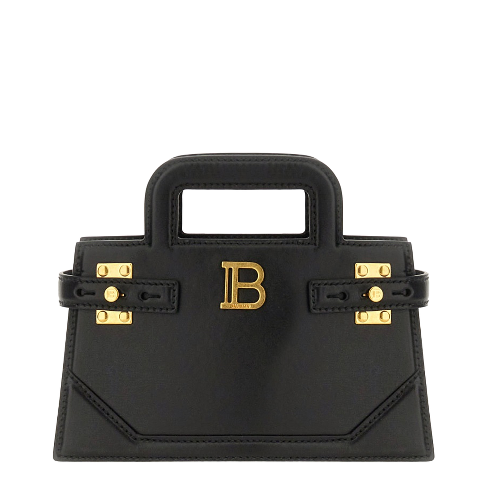 Top Handle Bag in Calfskin Black