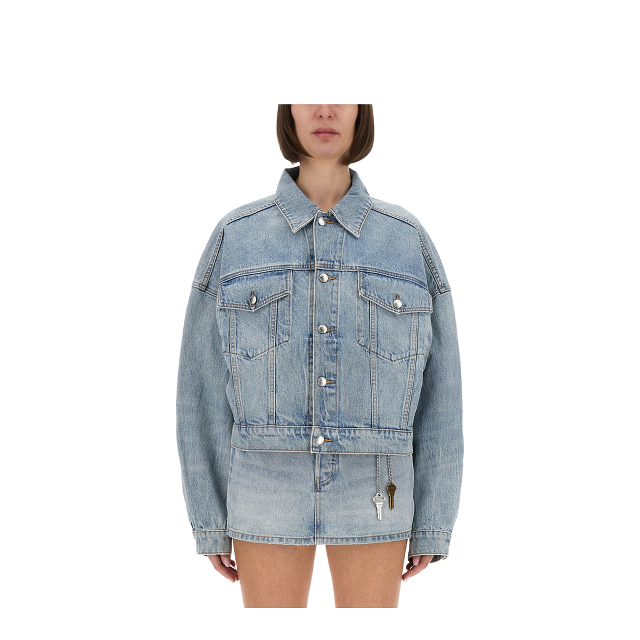 MAYFEYR - Alexander Wang - Denim Clip-On Trucker Jacket - 4DC3252777470C