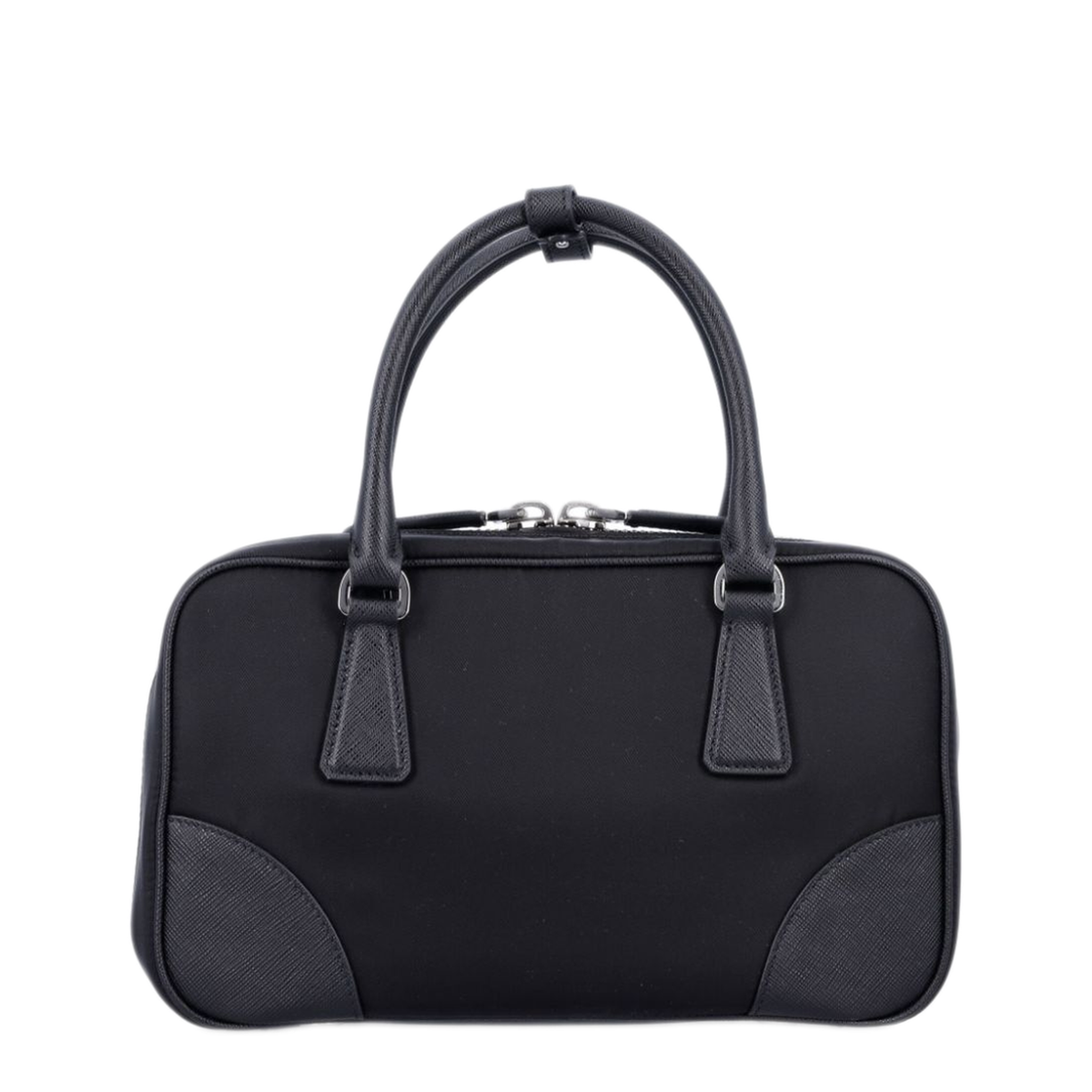 Re-Edition 1978 Mini Nylon & Leather Two-Handle Bag - Black