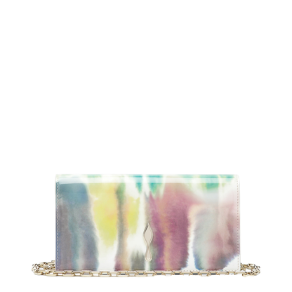 MAYFEYR - Christian Louboutin - Bettina Clutch In Multicoloured Crepe Satin - 3265013LEM023