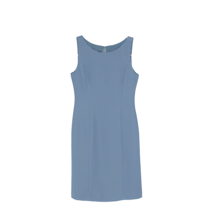 Waffle-weave Technical Fabric Sheath Dress