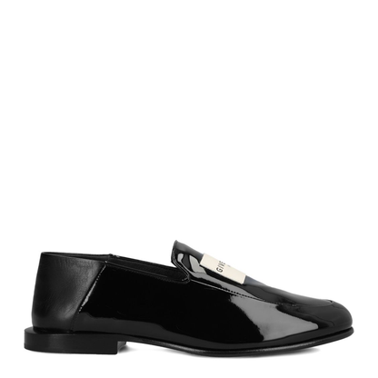 Label Leather Loafers
