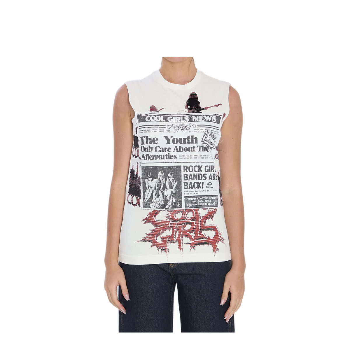 Printed Jersey Top