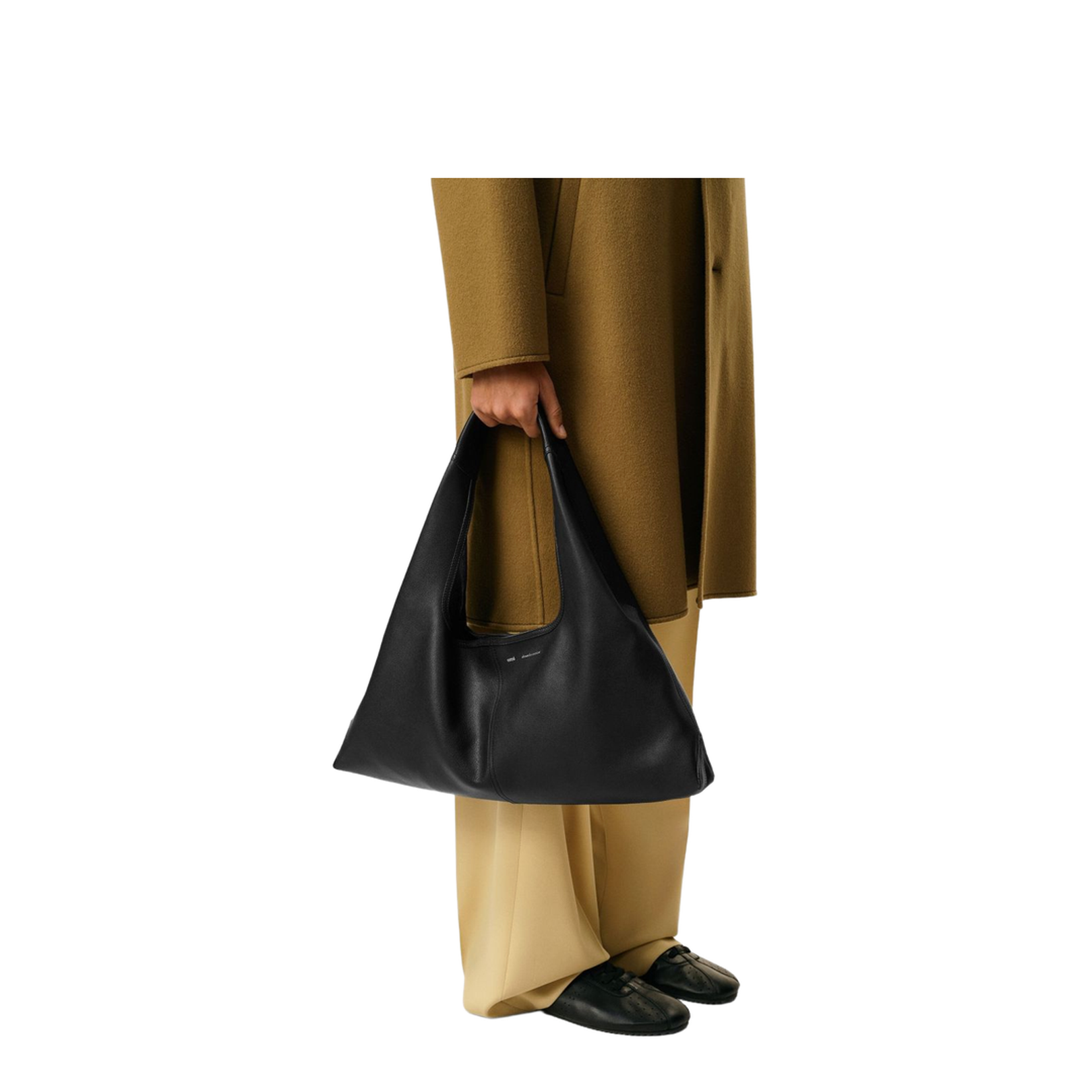 Black Supple Leather Etienne Shoulder Bag