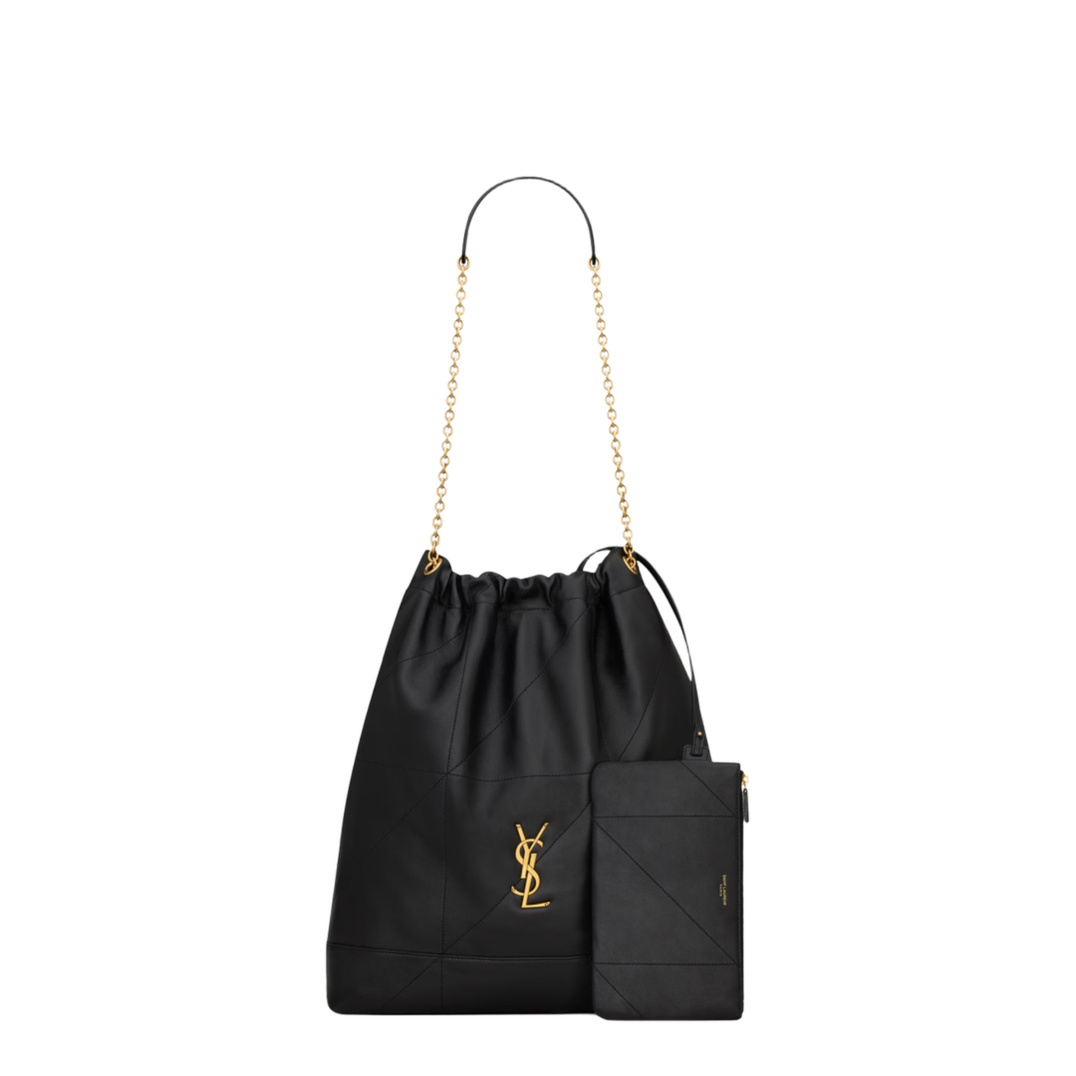 Jamie Large Nappa Bucket Bags - Black