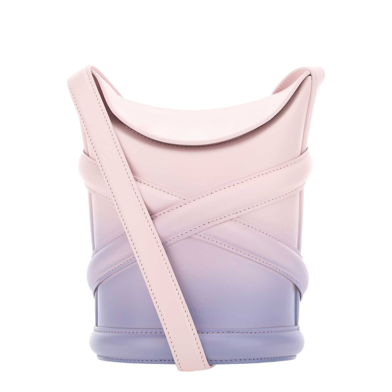 Two-tone Leather The Curve Bucket Bag