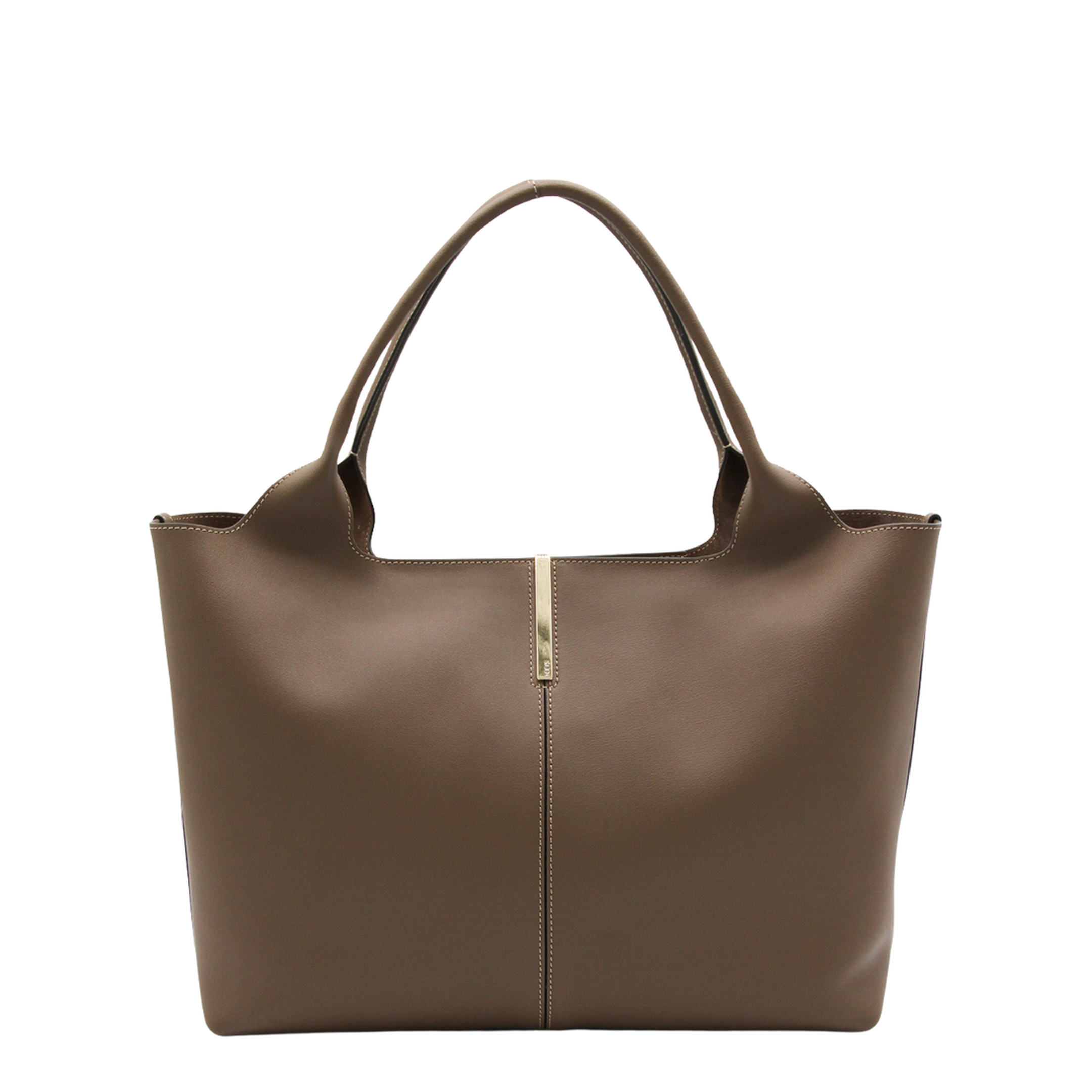 Shopping Bag in Leather Medium-Small