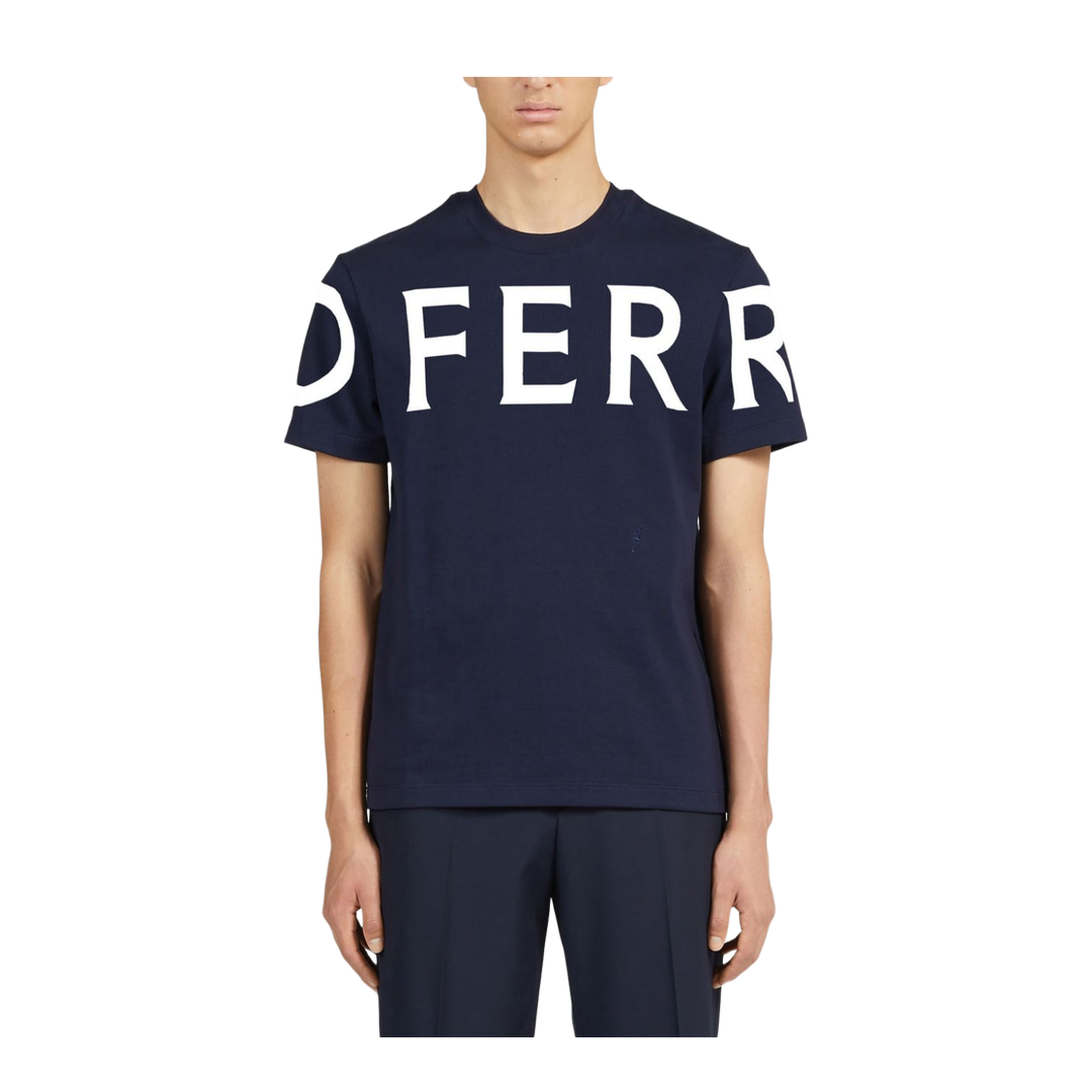 Ferragamo Crewneck T-Shirt in Blue